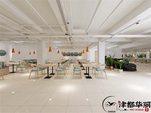 彭阳城投智慧市场餐厅设计方案鉴赏|彭阳餐厅设计装修公司推荐