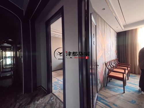 彭阳设计装修公司|彭阳涂涂会所设计装修现场量尺