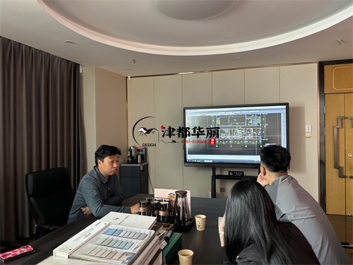 彭阳设计装修公司|彭阳枫玺中餐厅设计装修项目平面方案沟通